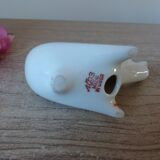 Vintage Soviet salt and pepper shaker in the shape of a cobalt blue bird.