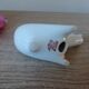 Vintage Soviet salt and pepper shaker in the shape of a cobalt blue bird.