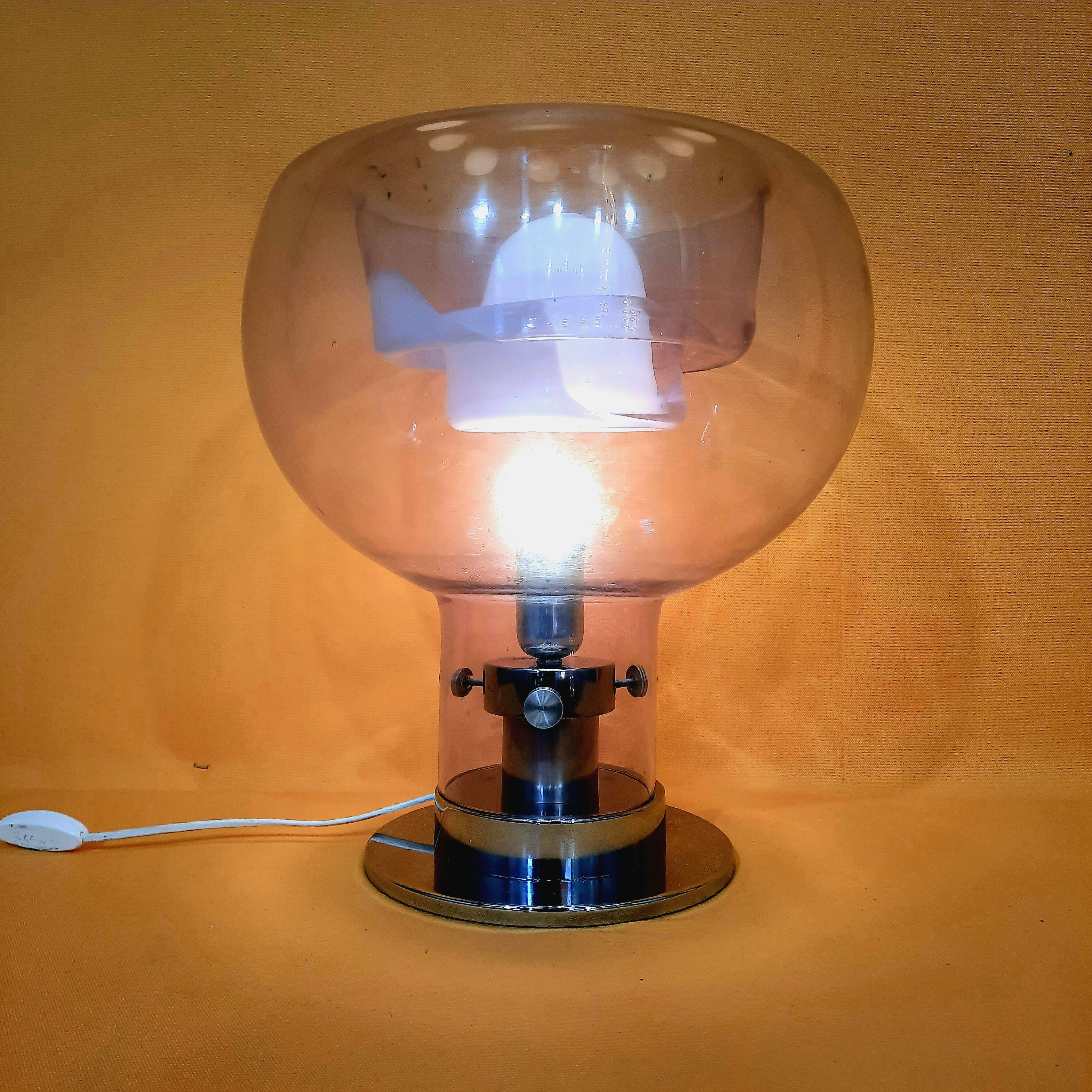 Lampe à poser verre de Murano 1970