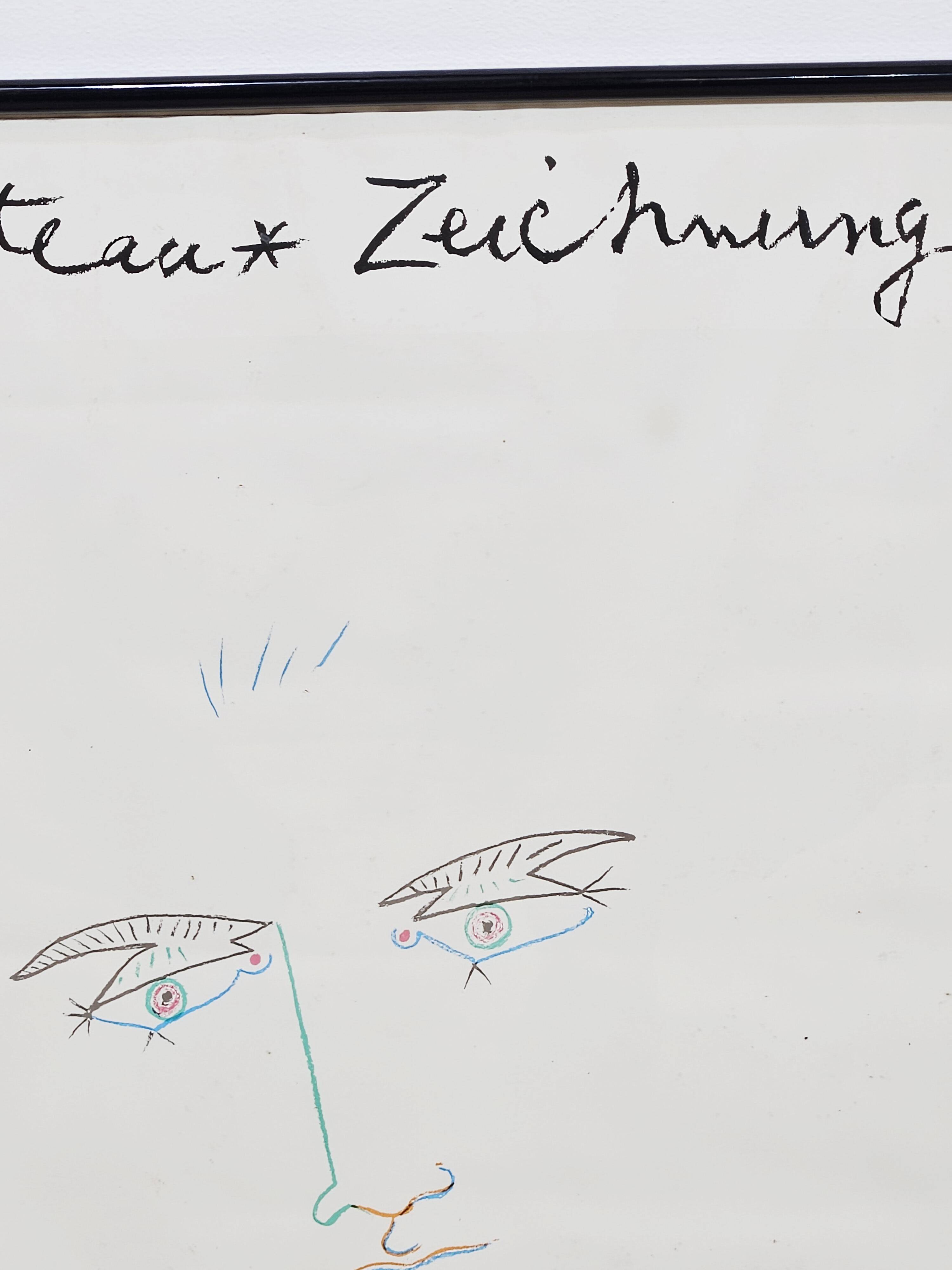 Jean Cocteau – Original Exhibition Poster 1982