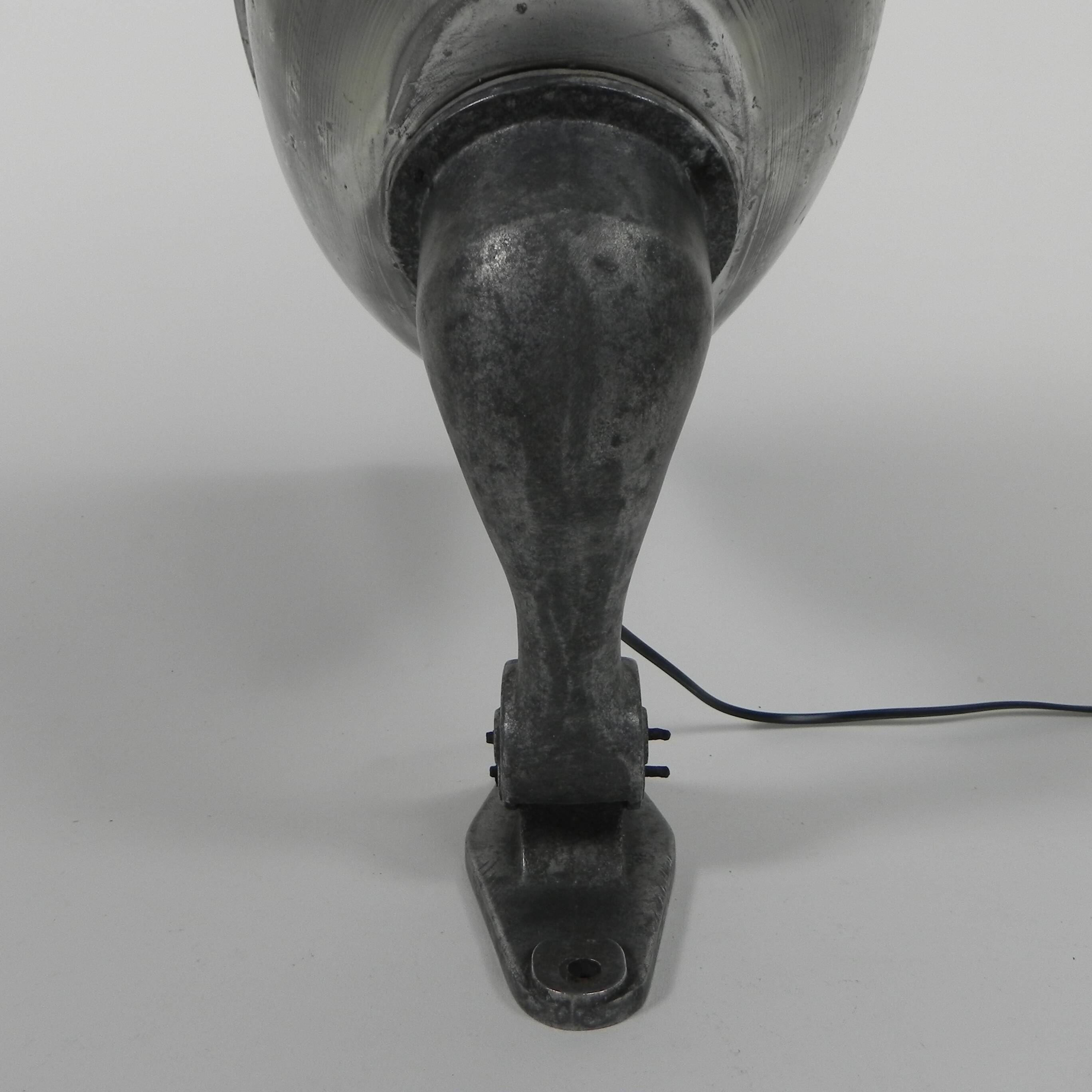 Industrial aluminum street lamp, wall lamp, 1950s