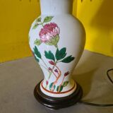 French Porcelain Table Lamp D'art De Rodez, from the 1980s