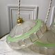 Pair of green granite glass suspensions 50-60s