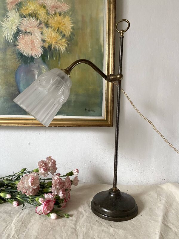 Lampe de bijoutier , lampe de bureau , atelier  début XXe