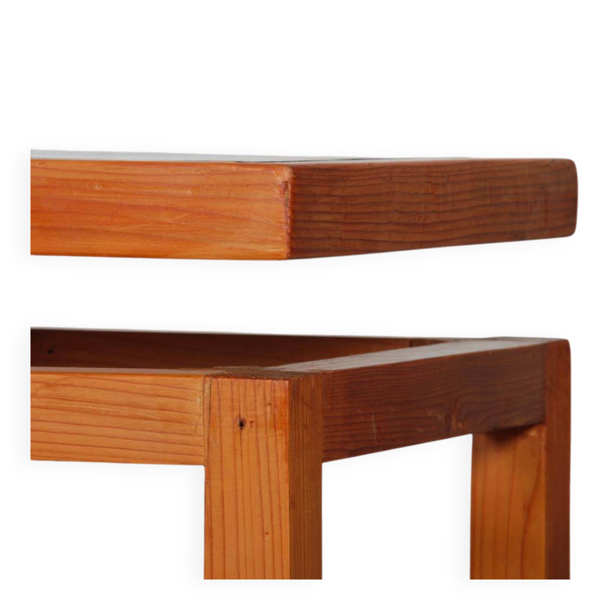 Console en pin dessinée par George Couteau, 1980