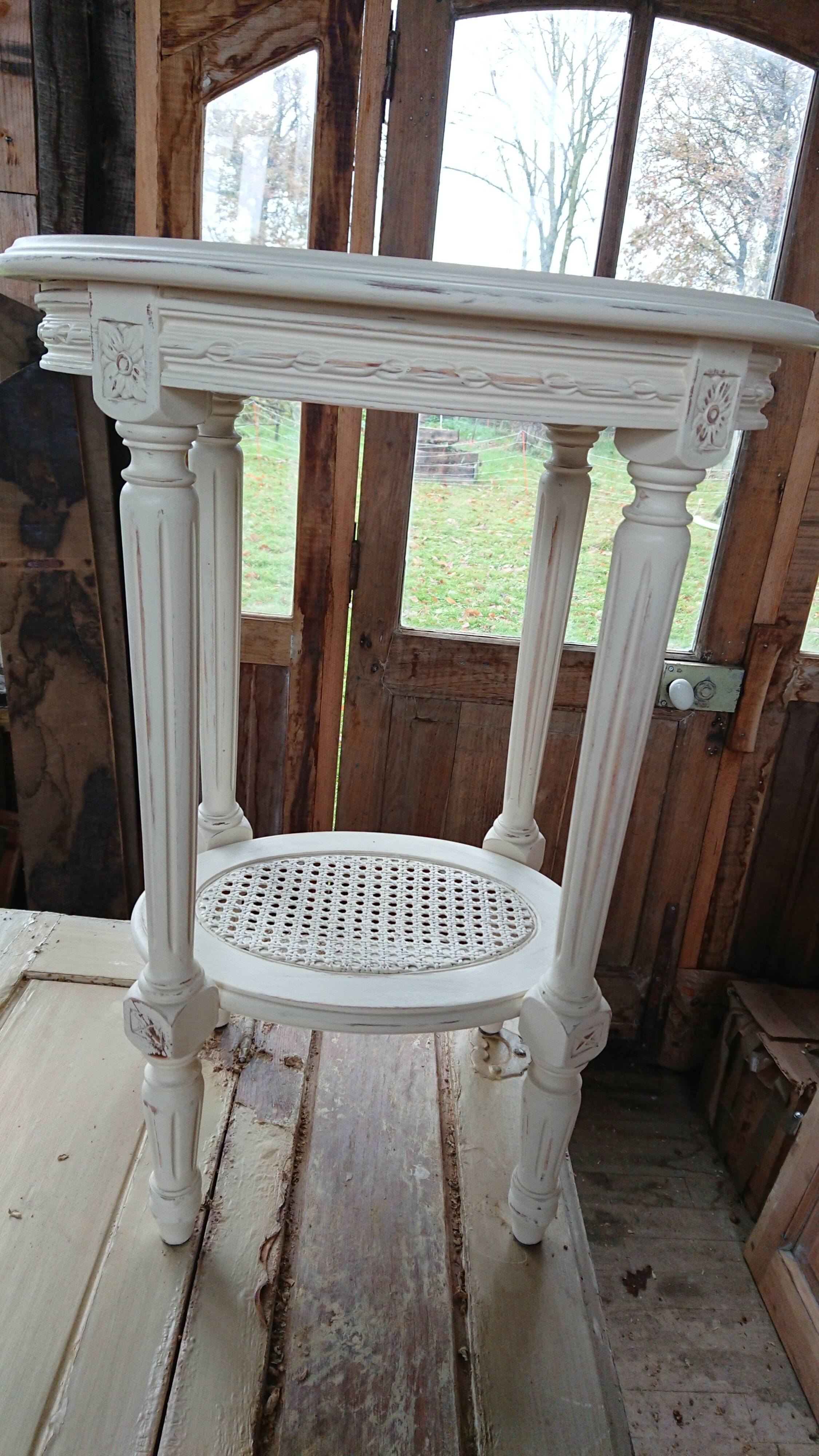 Bedside table Louis xvi patinated