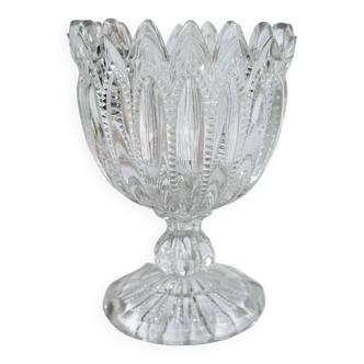 Portieux Molded glass sugar bowl