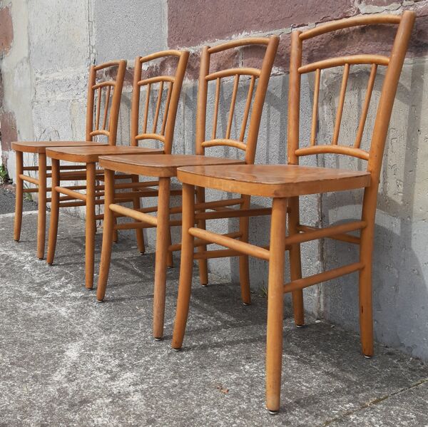 Chaises bistrot (Lot de 4 chaises)