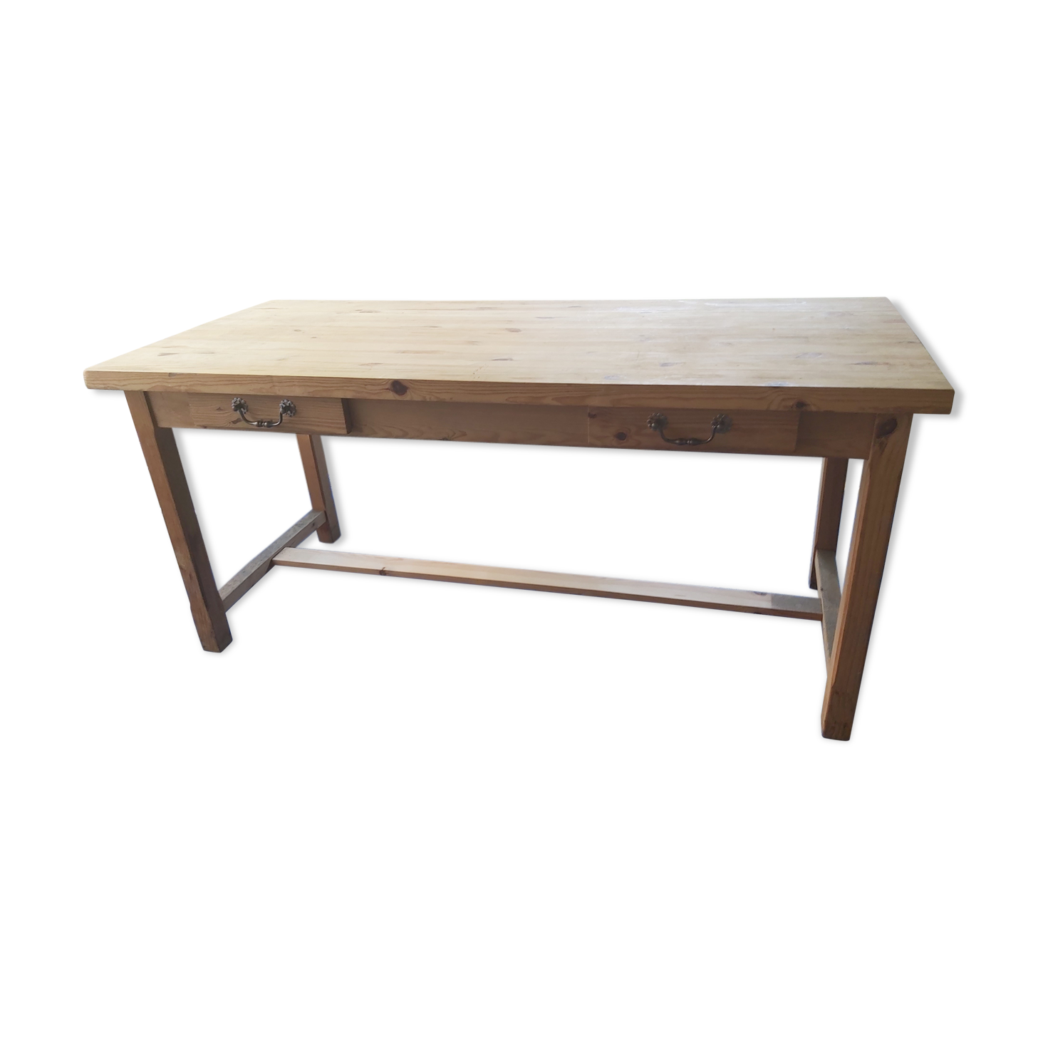 Vintage pine convent table