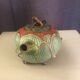 Cloisonnée tea in the shape of lotus flower