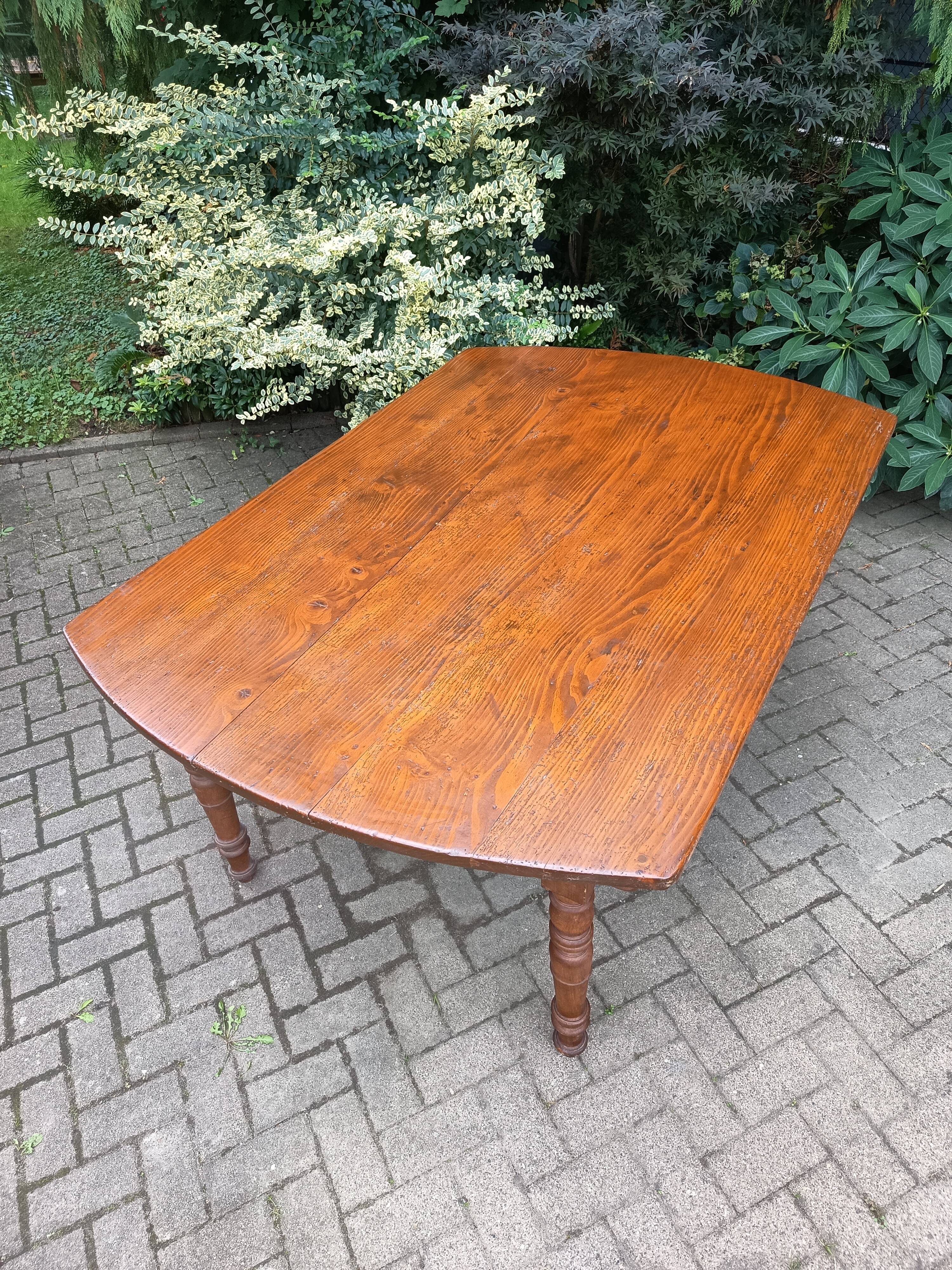 Large farmhouse table, 19th century