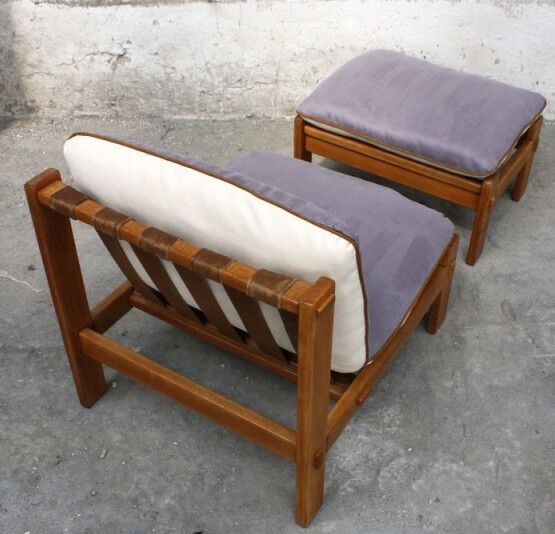 Fauteuil vintage en chêne