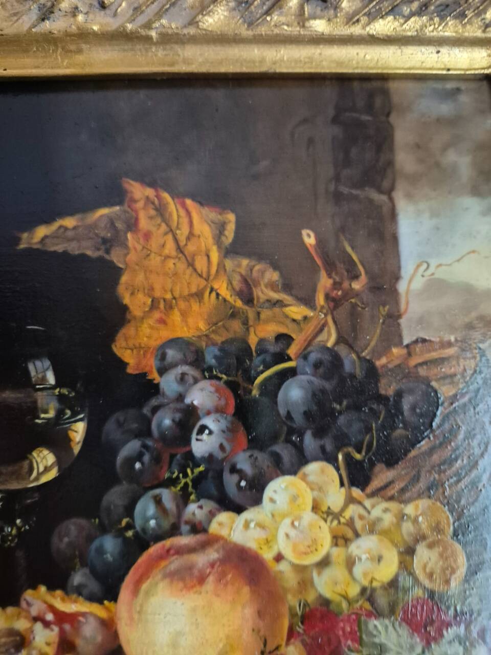 oil on panel in the 17th century (20th century) style, still life