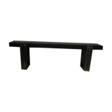 Wood and metal bench