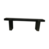 Wood and metal bench