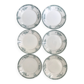 Series of 6 old flat plates