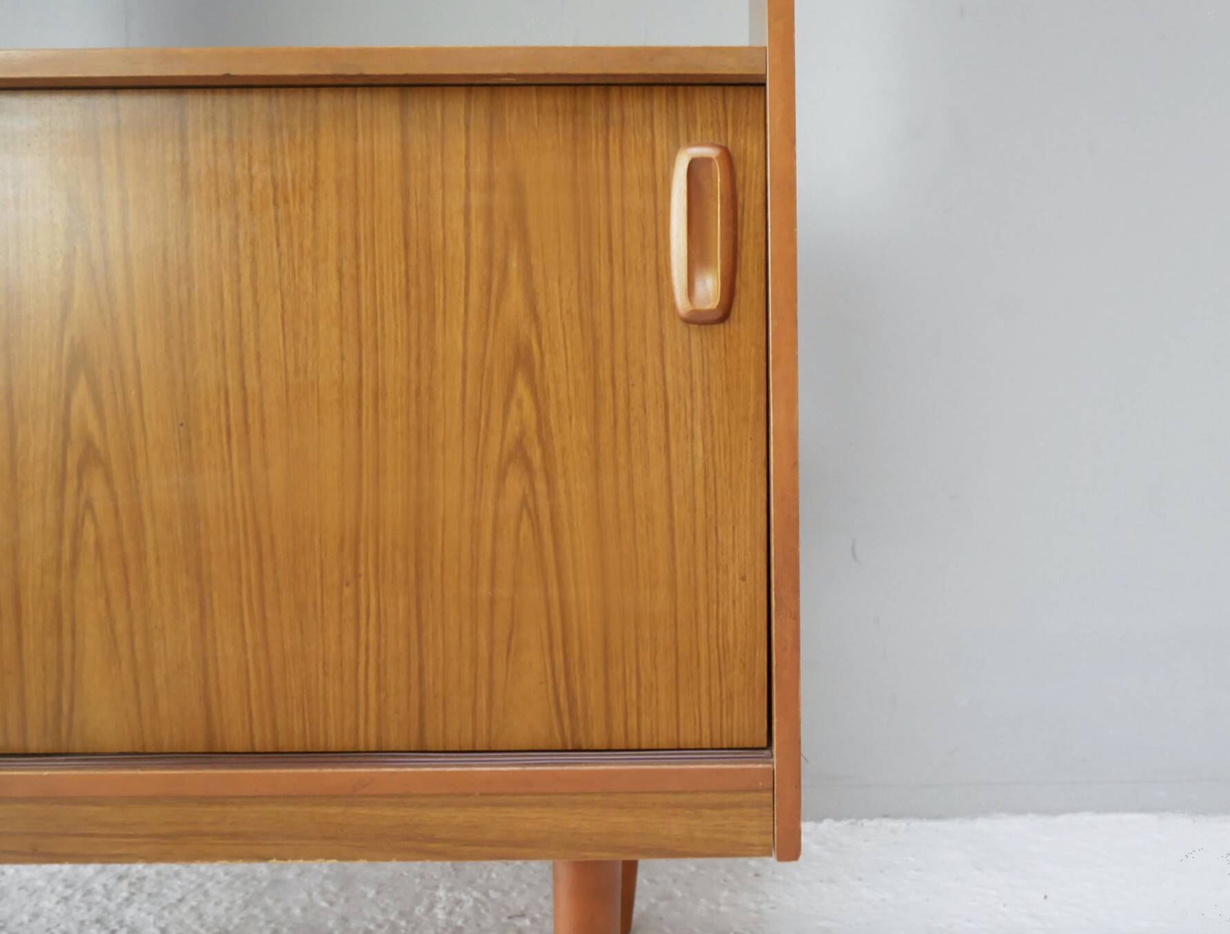 Vintage Teak Room Divider Bookcase by Schreiber, 1970s Mid Century