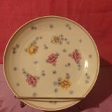 Limoges porcelain Charles Ahrenfeldt Pair of compote bowls with floral decoration