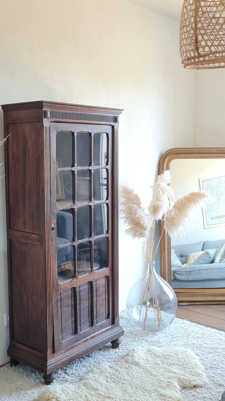 Glass-fronted Parisian wardrobe