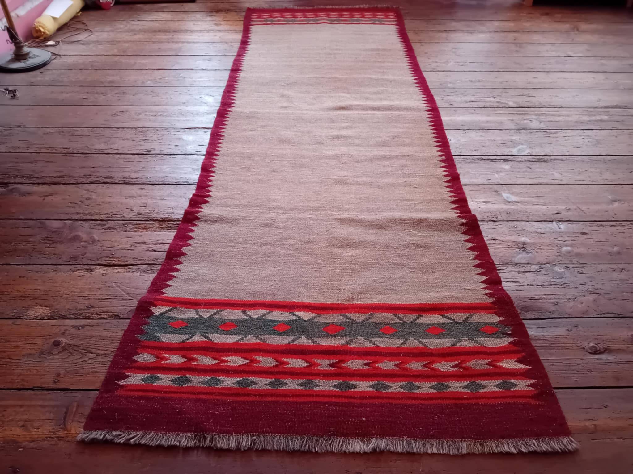 Handmade Anatolian Hallway Kilim 285x96cm
