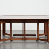 Beautiful and luxurious large square Art Deco design coffee table