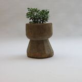 Cache-pot primitif africain en bois