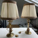 Paire de lampes en laiton