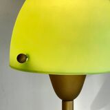 Lampe champignon SCE acier et verre opalin vintage