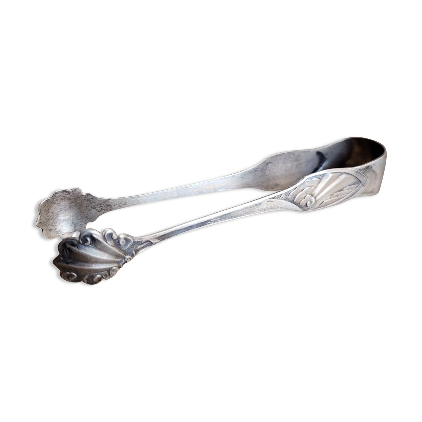 Silver sugar tongs