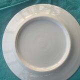 6 small old porcelain plates, floral pattern