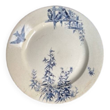 Plat Gien en terre de fer modèle Chardonnerets