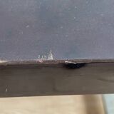 Bistro table in wood formica and zinc 1930s