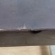 1930s wooden bistro table with formica and zinc