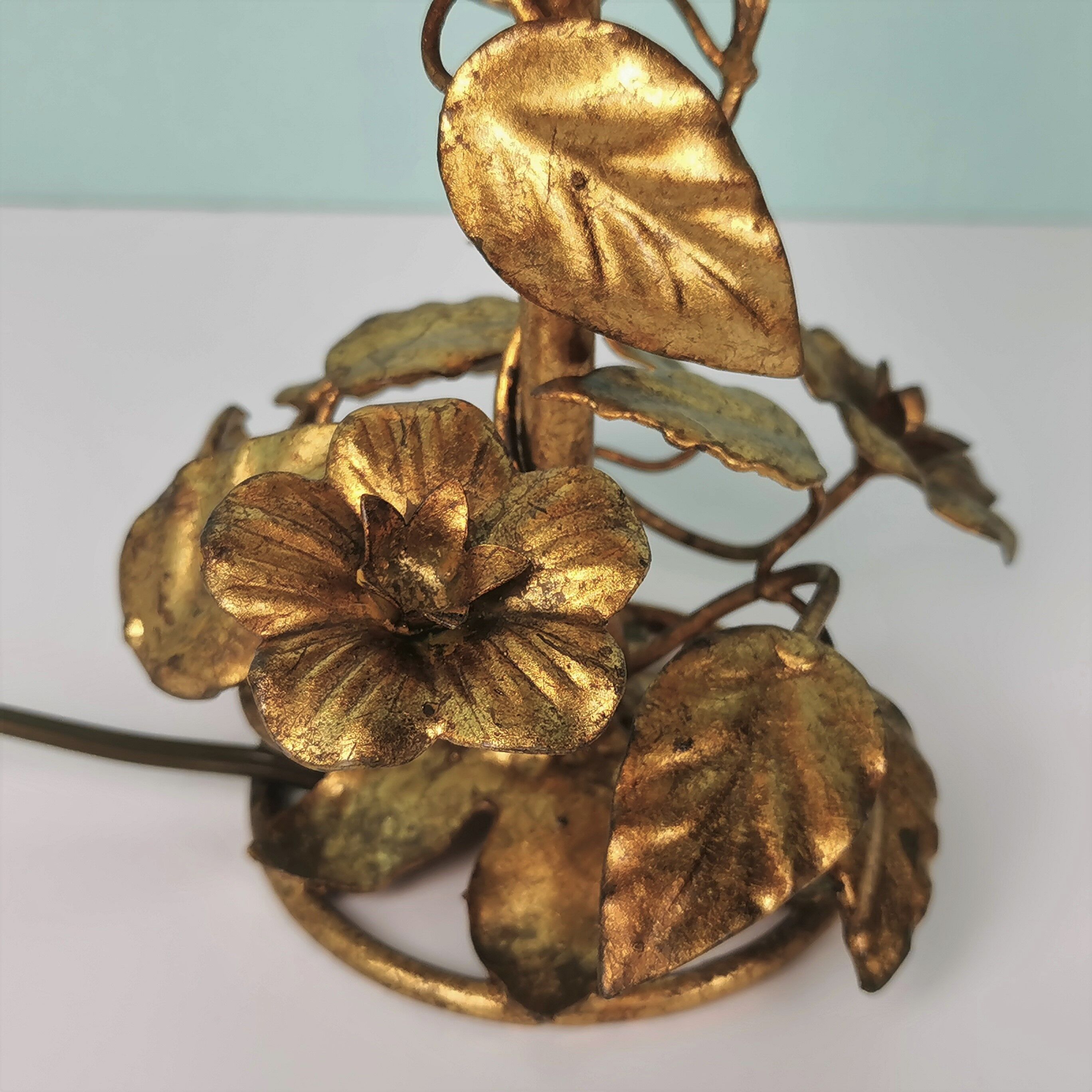 Paires de lampes "fleurs" italiennes