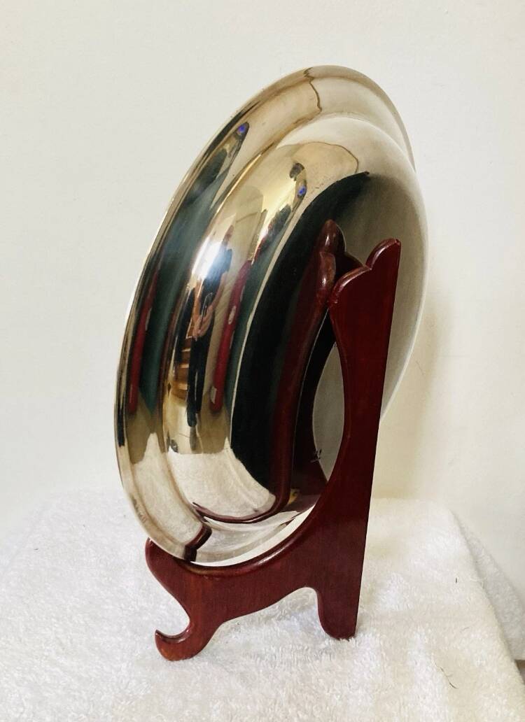 Christofle dish in hallmarked silver-plated metal, mid-20th century