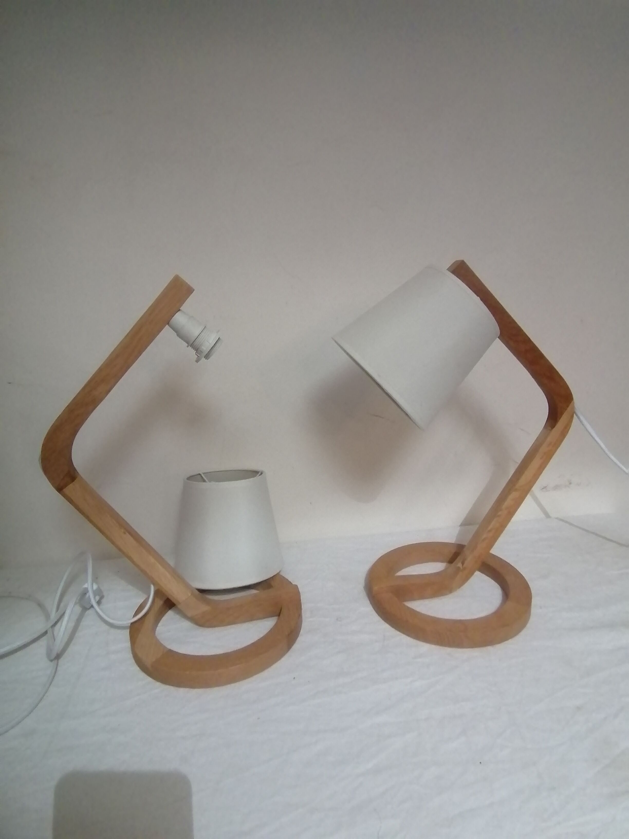 Pair of modernist lamps