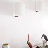 2 Scandinavian design wall lights from the 60s