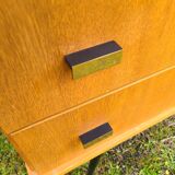 Vintage chest of drawers feet compass gilded brass