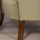 PAIR OF VINTAGE 1940S ARMCHAIRS IN WOOD AND FABRIC, ITALIAN DESIGN