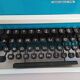 Underwood 315 blue typewriter