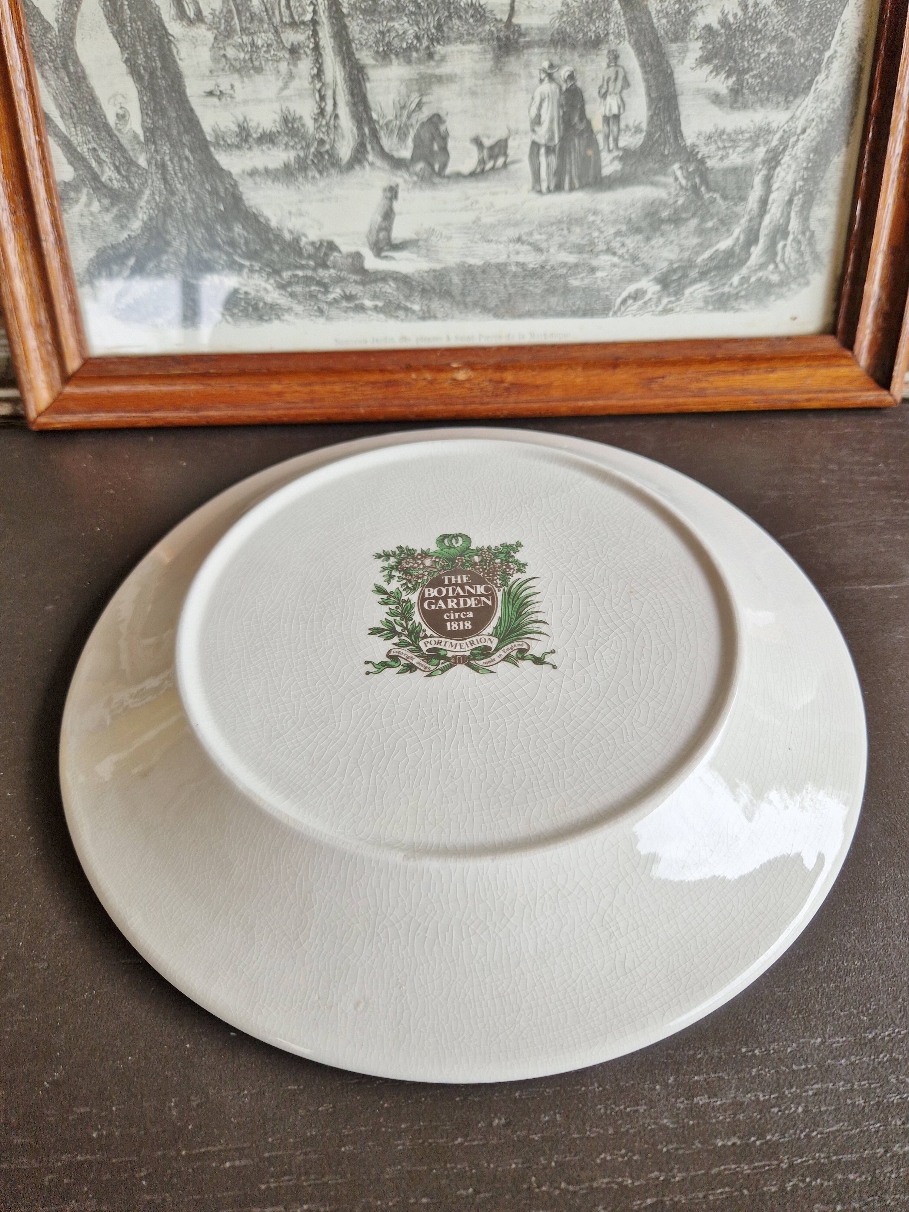 Large Portmeirion England Botanical Garden Series Fritillaria Design Plate