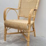 Rattan armchair 1950