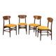 Lot de 4 chaises de salle à manger, années 1960