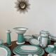 Vintage 72-piece tableware set Arzberg model Cult Focus postmodern bauhaus style