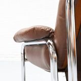 Tufted Leather Two-Seater Sofa by Johan Bertil for IKEA 1970s