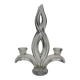 Vintage 1950s Art Deco Style Glass Candelabra - Sculptural Design