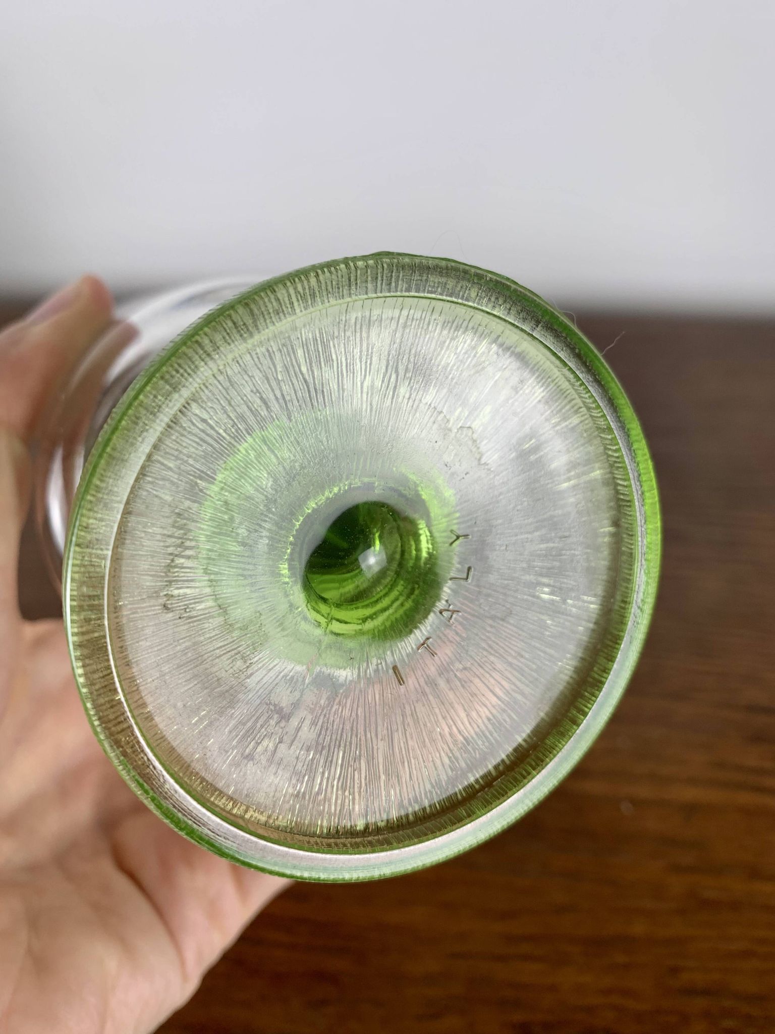 Set of 6 Italian wine or cocktail glasses from the 1960s/70s