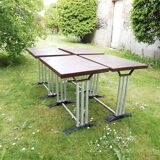 Lot de 4 tables bistrot "Lelong"