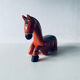 Hand painted carved wooden horse