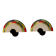 Pair of wall lights by Zonca Murano glass, Italy 1980